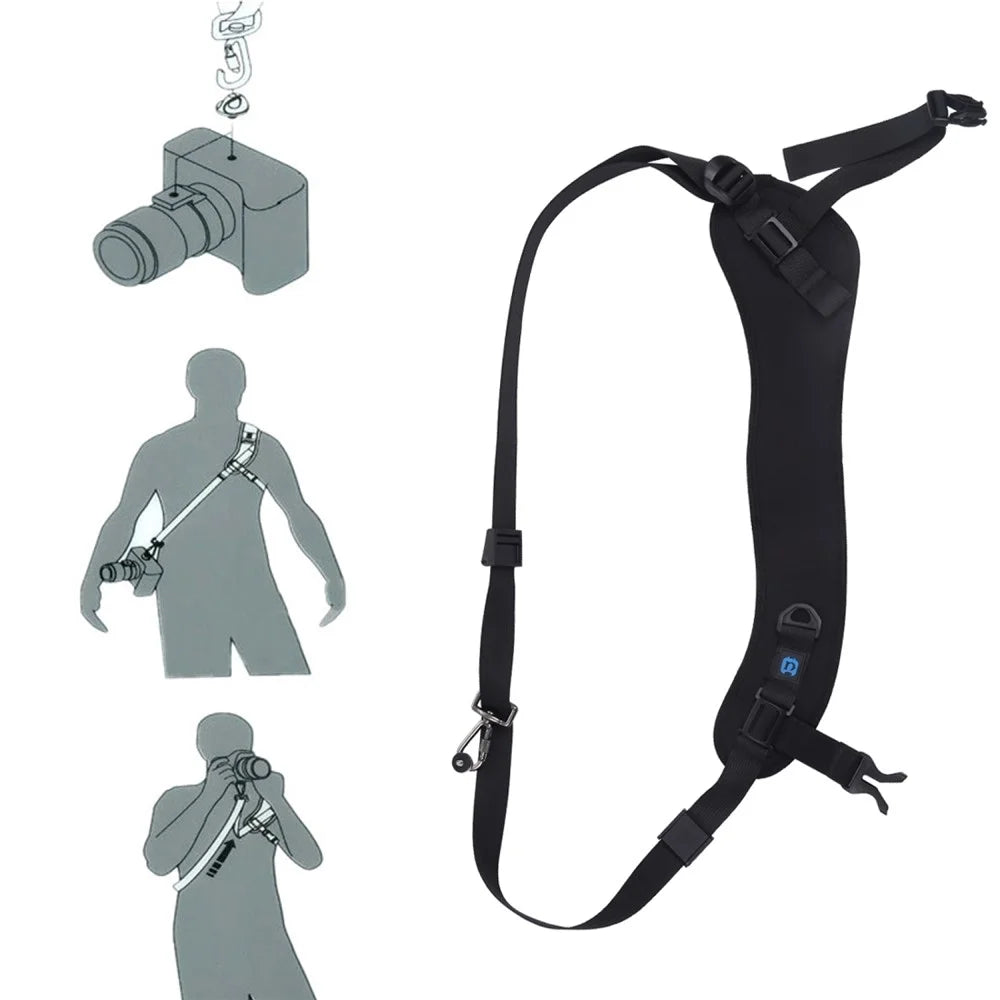 PULUZ PU6011 Quick Release Anti Slip Soft Pad Nylon Shoulder Strap with Metal Hook for SLR  /  DSLR Cameras - 7