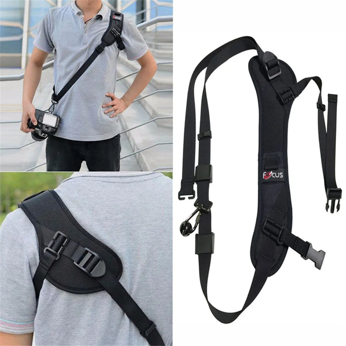 FOCUS F-1 Quick Sling Camera Single Shoulder Belt Adjustable Shockproof Nylon Strap for SLR DSLR Camera - 2