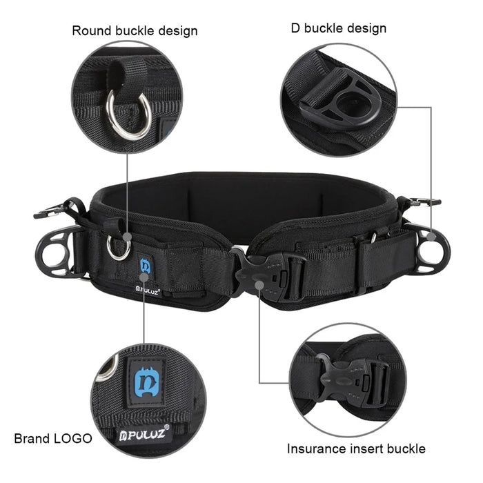 PULUZ PKT3060 2 in 1 Camera Straps Kit PU234 Waist Belt + PU6002 Double Shoulder Strap for SLR  /  DSLR Cameras - 3