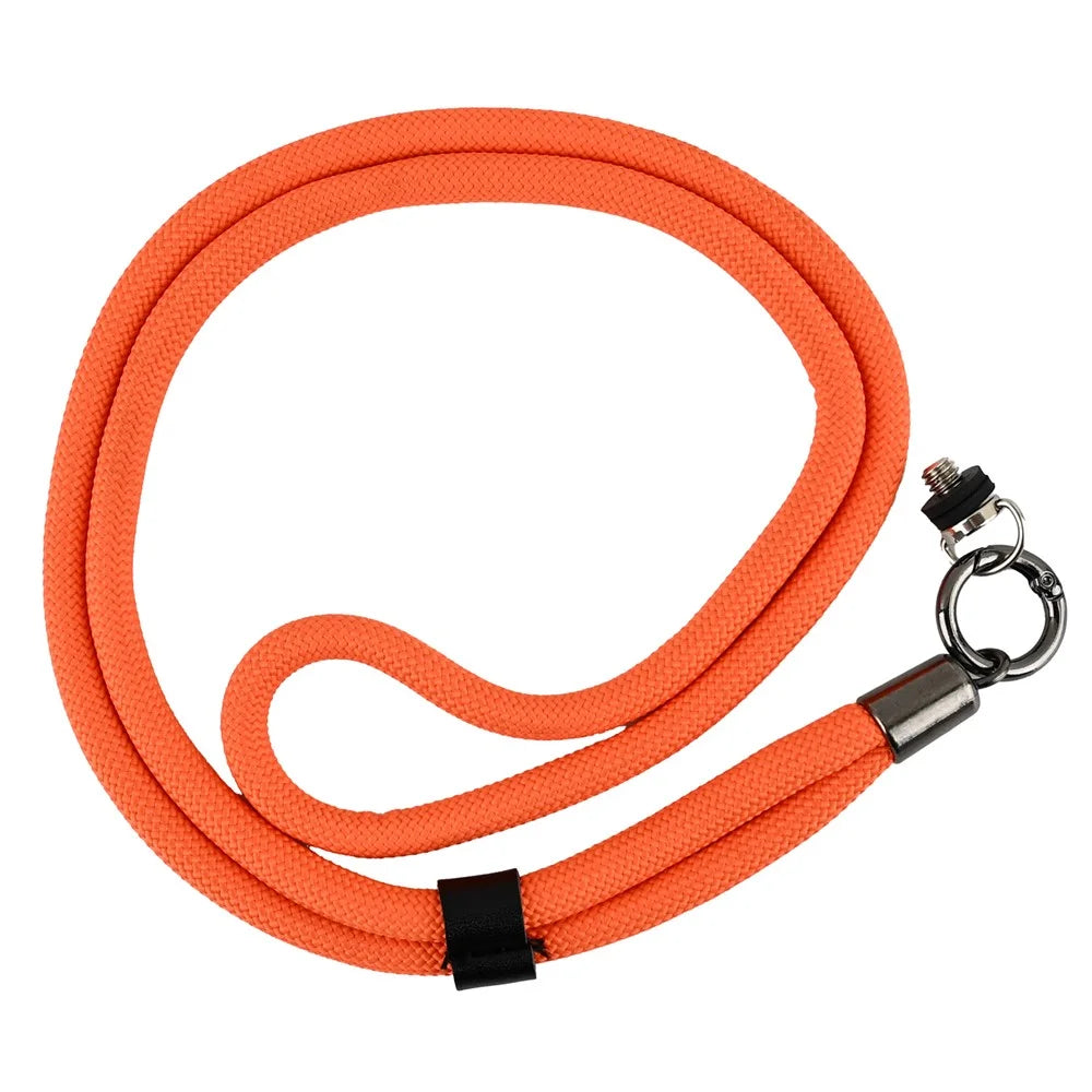For DJI Osmo Pocket 3 Camera Portable Shoulder Strap Nylon Braided Lanyard - Orange - 2