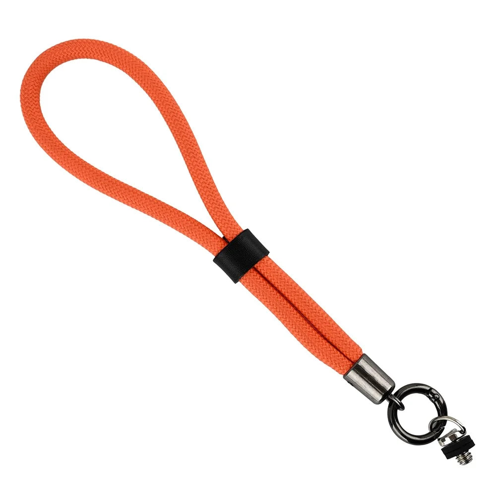 For DJI Osmo Pocket 3 Camera Wrist Strap Braided Nylon Portable Lanyard Hand Strap - Orange - 1