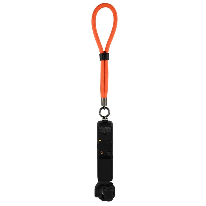For DJI Osmo Pocket 3 Camera Wrist Strap Braided Nylon Portable Lanyard Hand Strap - Orange - 2