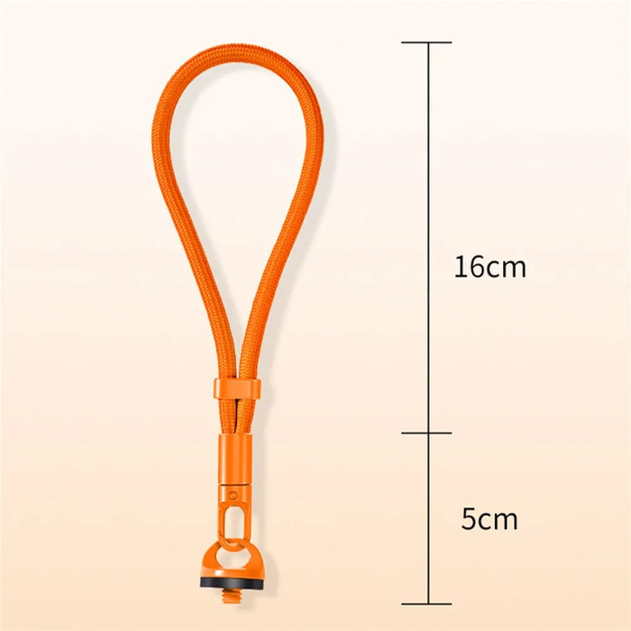 21cm Hand Strap for Insta360 Luna Ultra Camera Adjustable Wrist Lanyard Anti-Lost Self-Locking Buckle Polyester Rope - Orange - 7