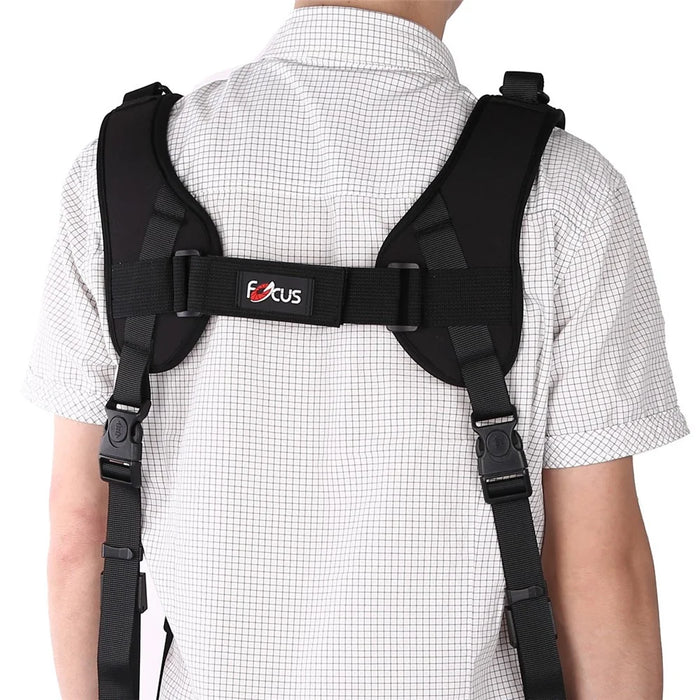 FOCUS F1 Double Dual Camera Shoulder Strap Quick Rapid Sling Camera Belt Adjustment for Digital DSLR Camera - 5