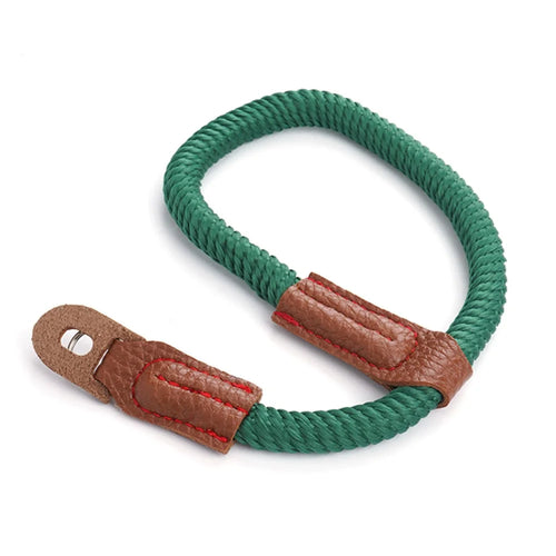 For Sony / Leica / Fujifilm Camera Cotton Woven Round Hand Strap SLR Camera Anti-lost Wrist Rope - Green - 1