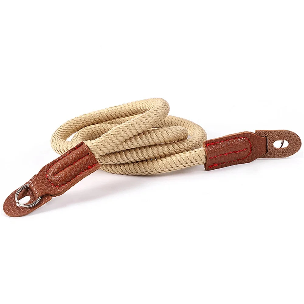 For Sony Leica Camera Wrist Strap Braided Quick Release Hand Strap Shoulder Strap - Khaki - 4