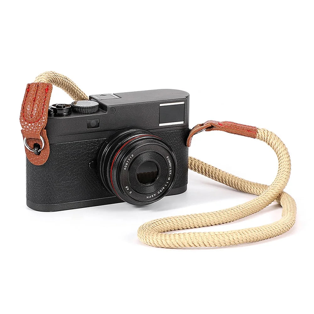 For Sony Leica Camera Wrist Strap Braided Quick Release Hand Strap Shoulder Strap - Khaki - 5