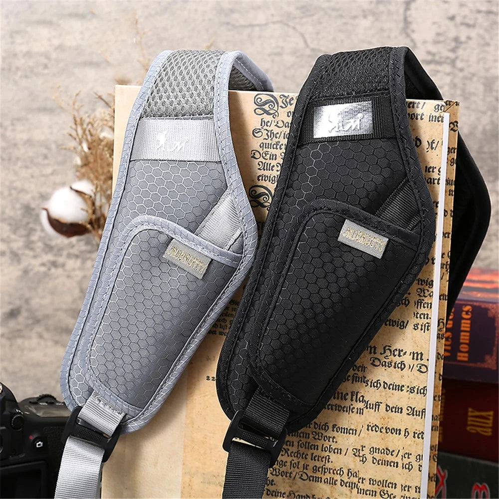 JN-FC Camera Adjustable Carrying Strap Quick Release Breathable SLR Camera Shoulder Strap - Black - 5