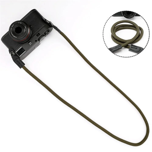 Neck Rope Shoulder Strap for Canon / Leica / Fuji / Panasonic DSLR Camera with Round Hole Connector - Green - 1