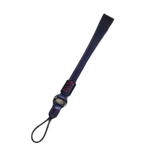 For Fujifilm XT4 / A7r5 / A7M4 / X100v / XH2 Camera Carrying Strap Top Layer Cowhide Leather Quick Release Hand Rope - Black - 1