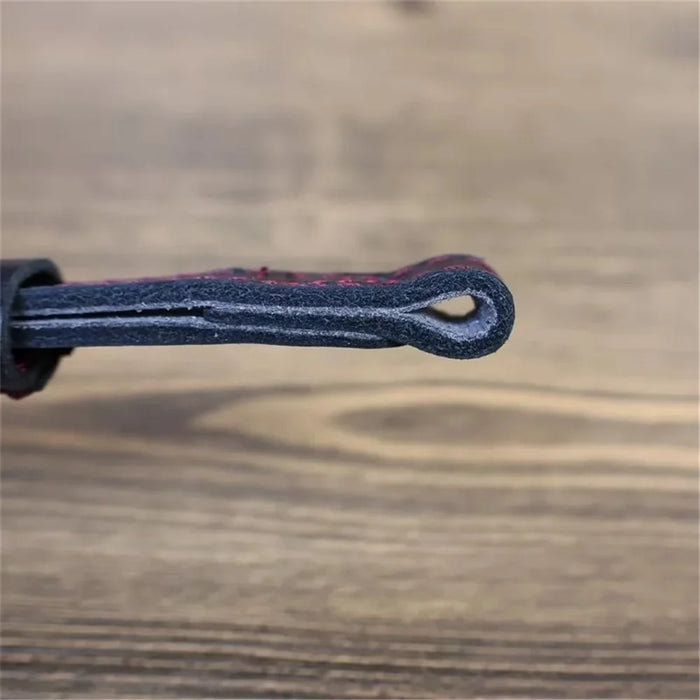 For Fujifilm XT4 / A7r5 / A7M4 / X100v / XH2 Camera Carrying Strap Top Layer Cowhide Leather Quick Release Hand Rope - Black - 2