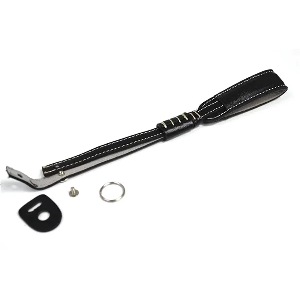 Camera Carrying PU Leather Hand Strap SLR Camera Anti-lost Wrist Rope - Black - 6