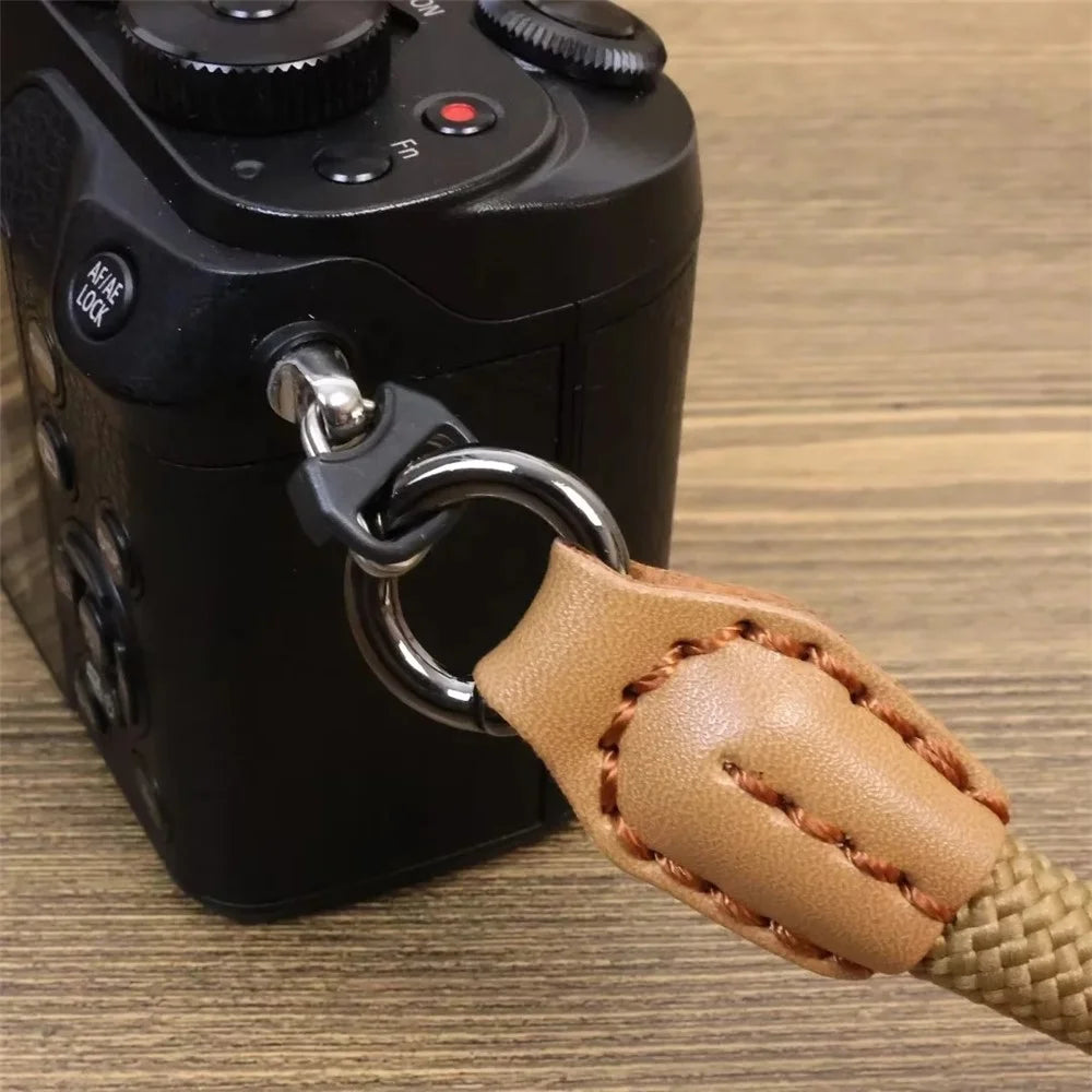 1.2 x 21cm Nylon Camera Strap for Sony Fuji Canon Nikon Panasonic Anti-Lost Safety Hand Strap - Khaki - 3
