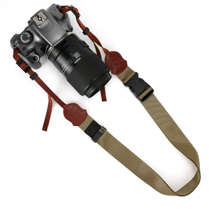 JN Camera Nylon Shoulder Strap for Canon Sony Fujifilm , SLR Camera Quick Release Neck Strap - Green - 2