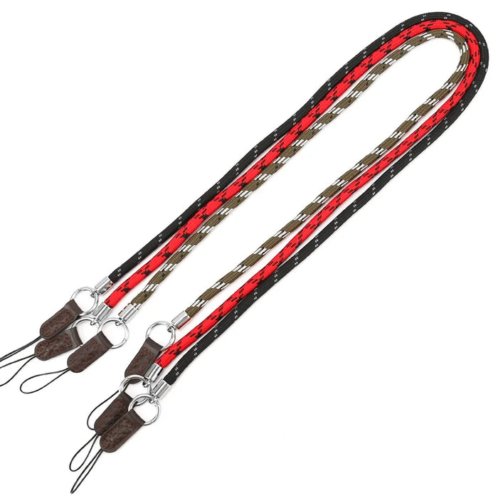 JN-SZIII SLR Camera Carrying Strap Long Lanyard Camera Cotton Rope Shoulder Strap - Red - 7