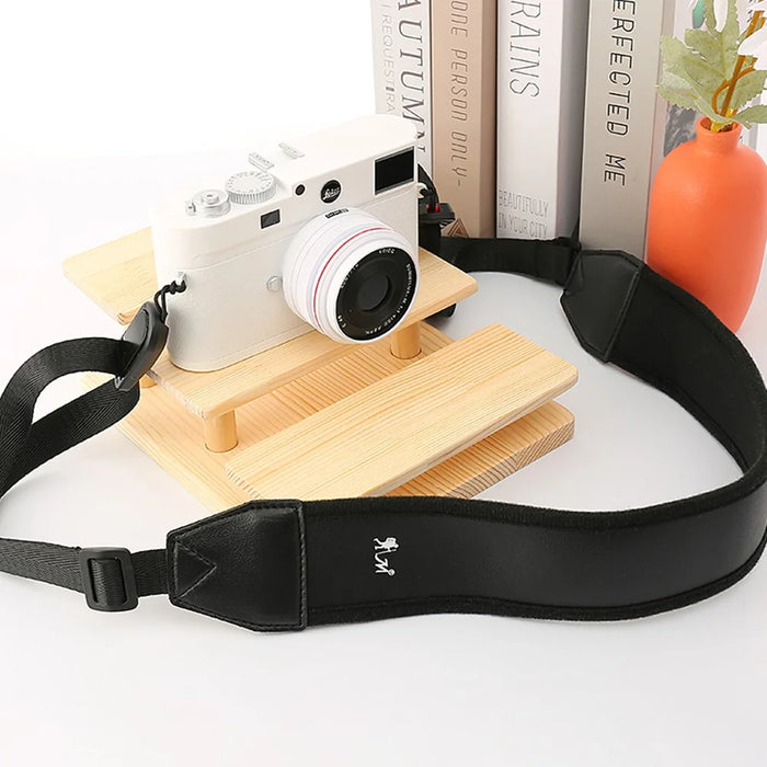 JN-F02 Nylon Webbing Quick Release Shoulder Strap for DSLR Mirrorless Cameras - Black - 2