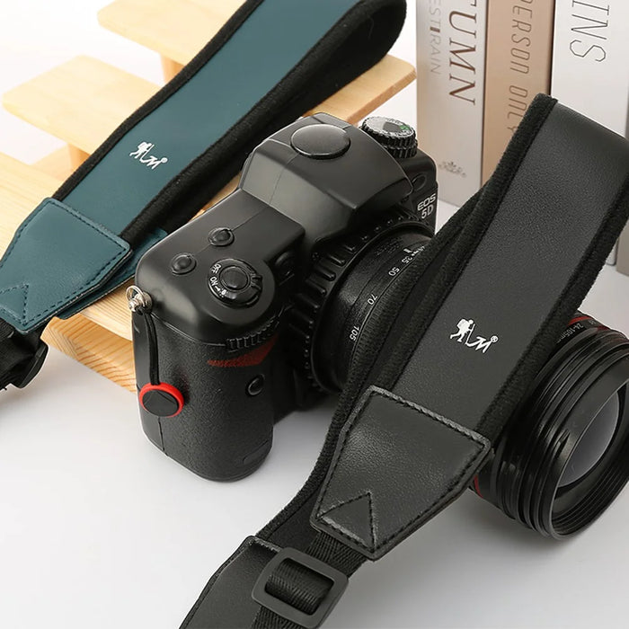 JN-F02 Nylon Webbing Quick Release Shoulder Strap for DSLR Mirrorless Cameras - Black - 6