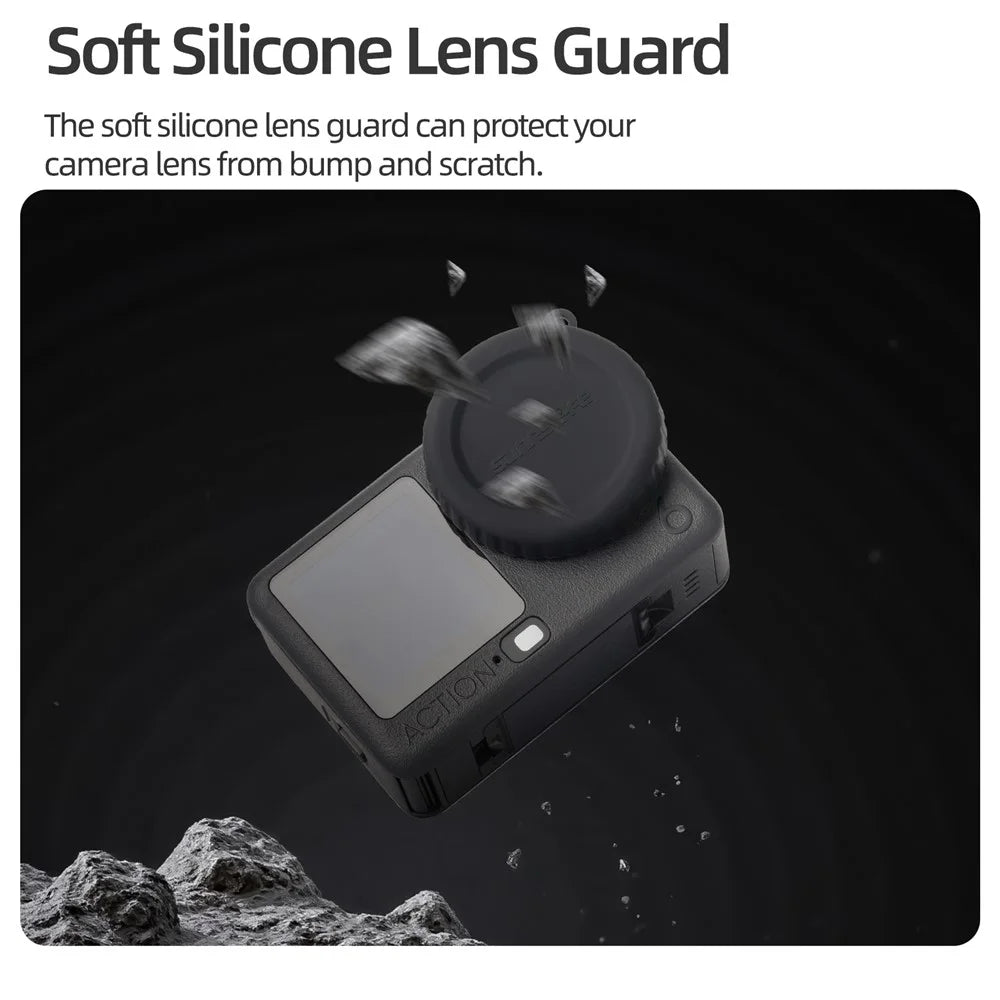 SUNNYLIFE OA6-BHT133 For DJI Osmo Action 6 Camera Lens Protector Silicone Cover Anti-Drop Camera Accessory - 3