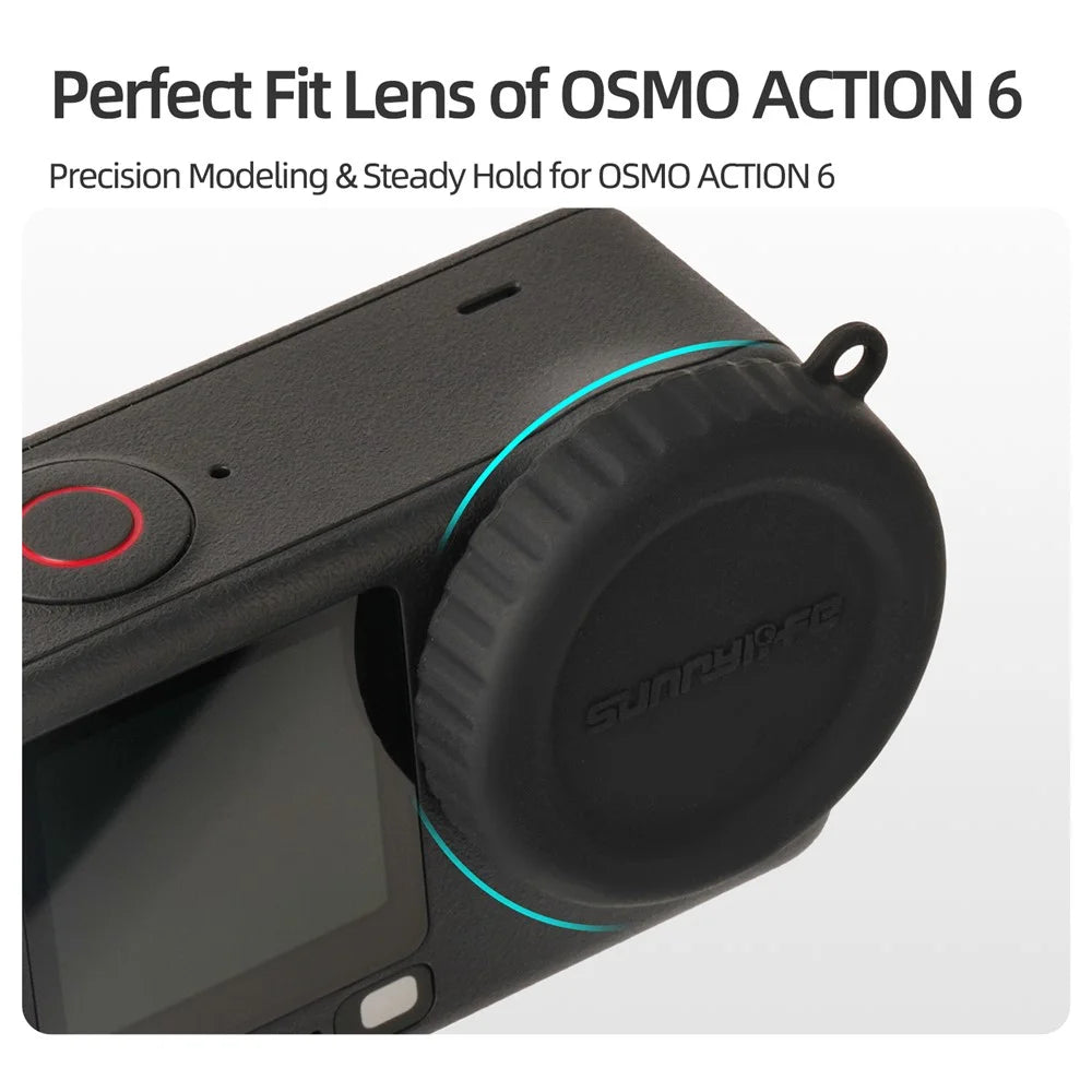 SUNNYLIFE OA6-BHT133 For DJI Osmo Action 6 Camera Lens Protector Silicone Cover Anti-Drop Camera Accessory - 4