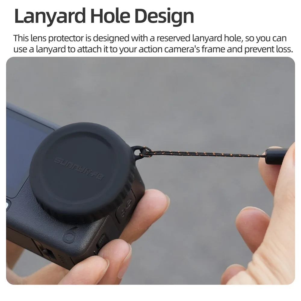 SUNNYLIFE OA6-BHT133 For DJI Osmo Action 6 Camera Lens Protector Silicone Cover Anti-Drop Camera Accessory - 6