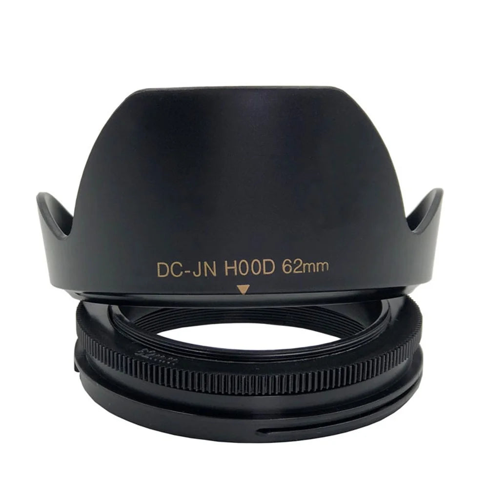 SLR Camera Reversible Design Lens Hood Plastic Camera Lens Shading Cover - 62mm - 4