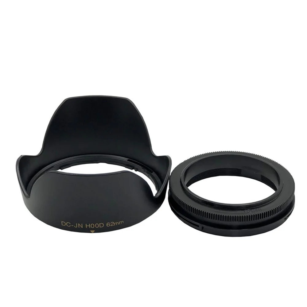 SLR Camera Reversible Design Lens Hood Plastic Camera Lens Shading Cover - 62mm - 5