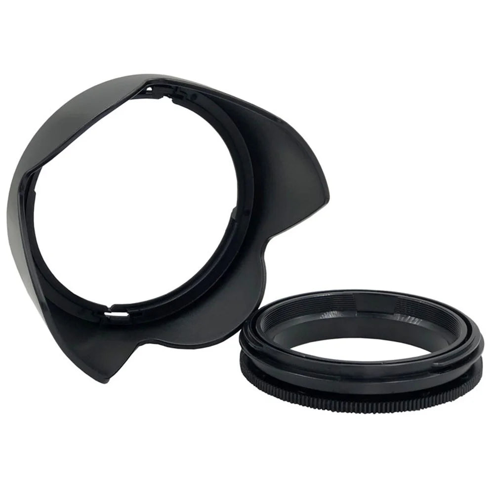 SLR Camera Reversible Design Lens Hood Plastic Camera Lens Shading Cover - 62mm - 6