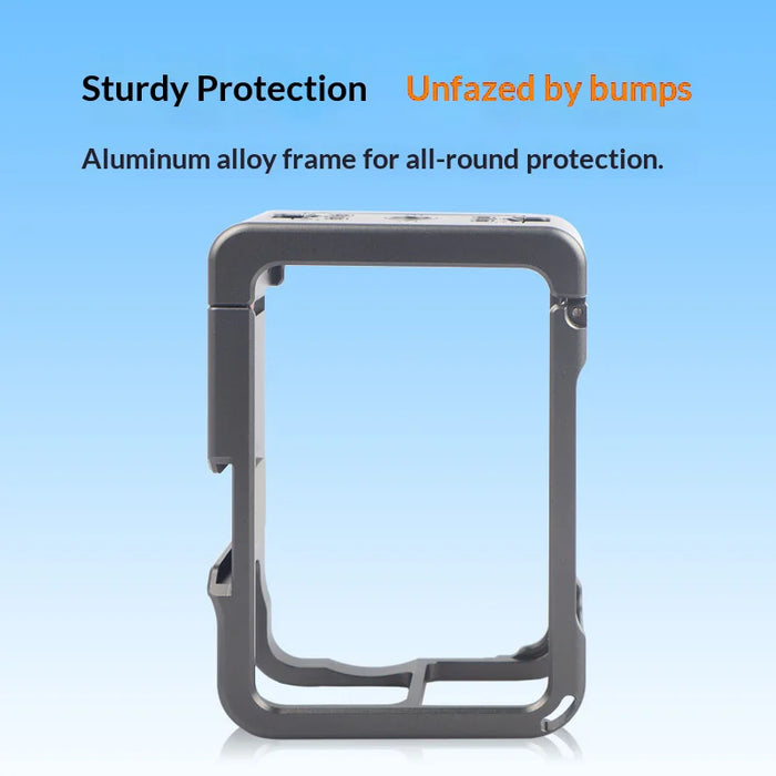 For DJI Osmo Action 6 Aluminum Alloy Camera Cage Quick Release Metal Protective Expansion Frame - 6