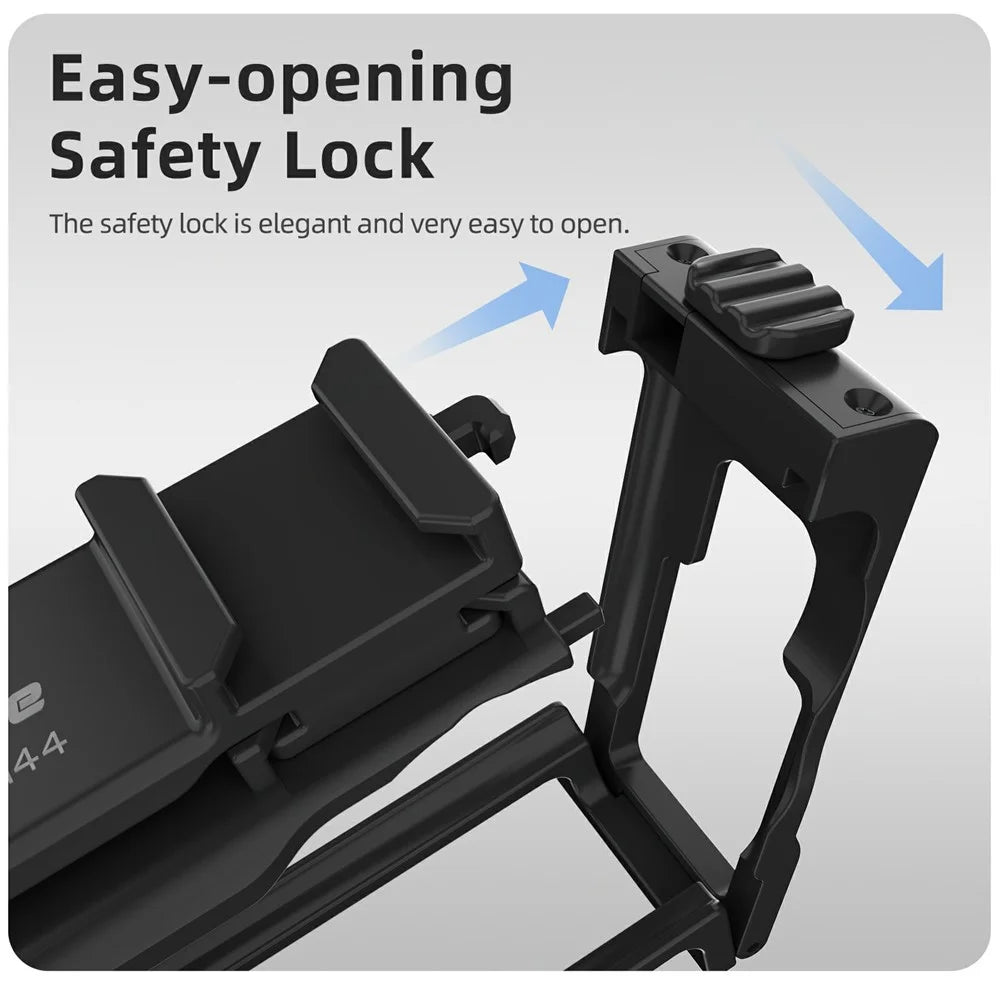 SUNNYLIFE OA6-BK144 For DJI Osmo Action 6 Camera 2 in 1 Detachable Protective Frame Street Shooting Grip Kit - Black - 5