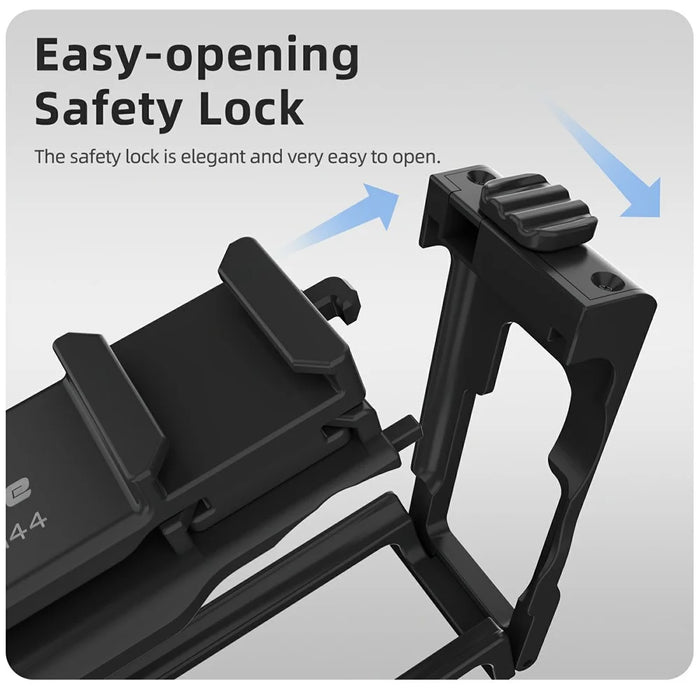 SUNNYLIFE OA6-BK144 For DJI Osmo Action 6 Camera 2 in 1 Detachable Protective Frame Street Shooting Grip Kit - Black - 5