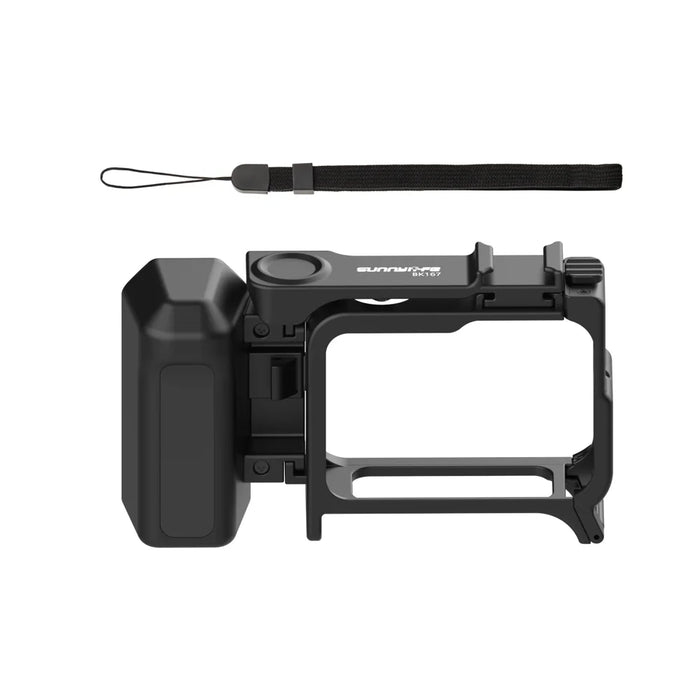 SUNNYLIFE For Insta360 Ace Pro 2 / Ace Pro Cage Handle 2 in 1 Detachable Grip Protective Frame for Street Photography - Black - 1