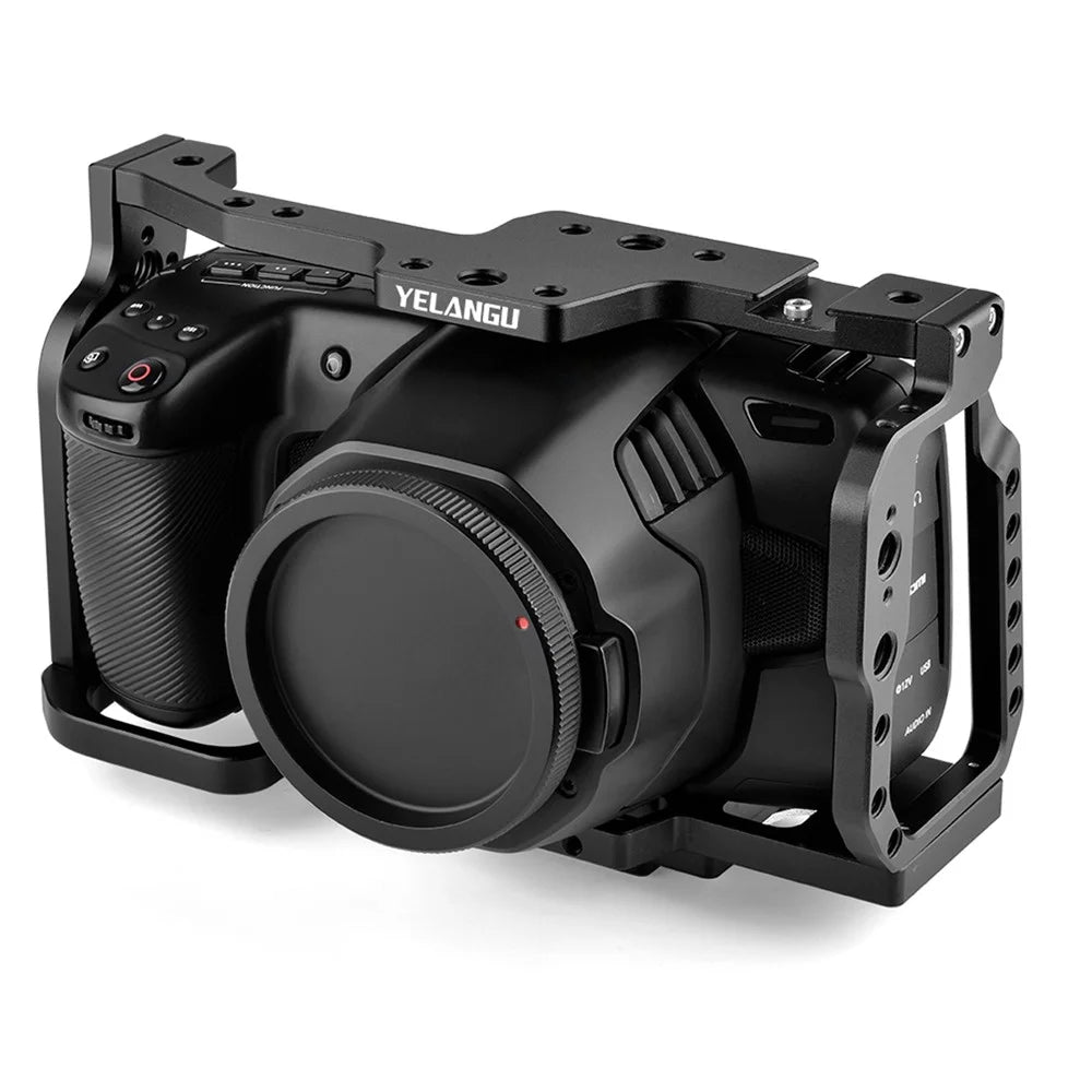 YELANGU C9 For BMPCC 4K/6K Camera Aviation Aluminum Full Camera Cage Protective Frame - 7