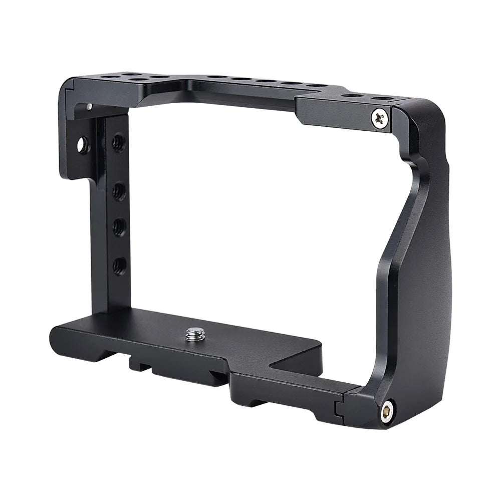 YELANGU C6-B Aviation Aluminum Frame Cage for Sony A6000/A6300/A6400/A6500 Quick Release Plate Base Protective Cover with Cold Shoe Adapter Camera Accessories - 7