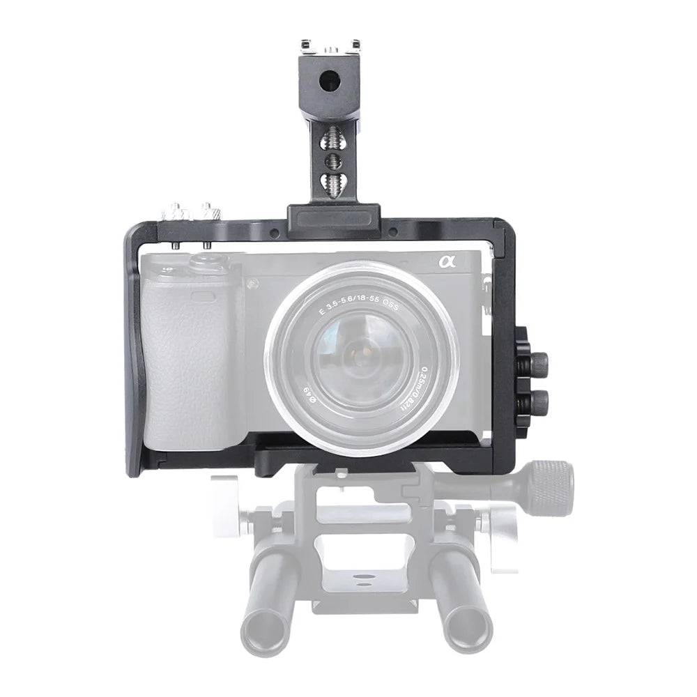 YELANGU C6-A SLR Camera Protective Cage for Sony A6000/A6300/A6400/A6500 Anti-rust Hard Aluminum Alloy Expansion Camera Frame Kit Gimbal Stabilizer - 1
