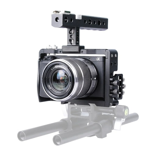 YELANGU C6-A SLR Camera Protective Cage for Sony A6000/A6300/A6400/A6500 Anti-rust Hard Aluminum Alloy Expansion Camera Frame Kit Gimbal Stabilizer - 2