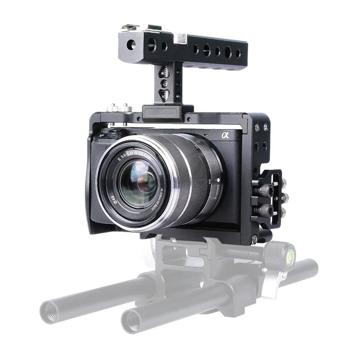 YELANGU C6-A SLR Camera Protective Cage for Sony A6000/A6300/A6400/A6500 Anti-rust Hard Aluminum Alloy Expansion Camera Frame Kit Gimbal Stabilizer - 2