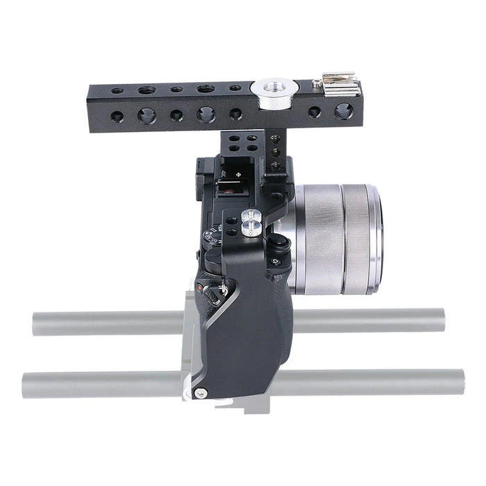 YELANGU C6-A SLR Camera Protective Cage for Sony A6000/A6300/A6400/A6500 Anti-rust Hard Aluminum Alloy Expansion Camera Frame Kit Gimbal Stabilizer - 7