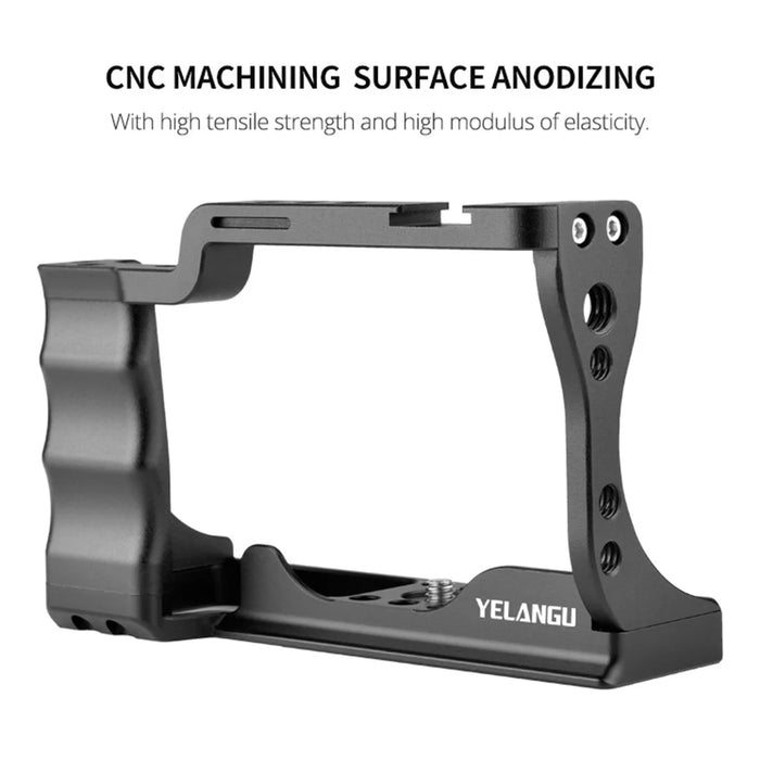 YELANGU C14-A for Canon M50 Aluminum Alloy Camera Rabbit Cage Frame without Handle Rabbit Cage Rig Stabilizer - 4