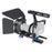 YELANGU C500 Metal Frame Cage Kit for GH4/A7S/A7/A7R/A7RII/A7SII Shock Absorption Stabilizer Quick Release Base Handheld Camera Cage with Cold Shoe Photographic Accessories - Blue - 1