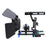 YELANGU C500 Metal Frame Cage Kit for GH4/A7S/A7/A7R/A7RII/A7SII Shock Absorption Stabilizer Quick Release Base Handheld Camera Cage with Cold Shoe Photographic Accessories - Blue - 2