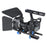 YELANGU C500 Metal Frame Cage Kit for GH4/A7S/A7/A7R/A7RII/A7SII Shock Absorption Stabilizer Quick Release Base Handheld Camera Cage with Cold Shoe Photographic Accessories - Blue - 3