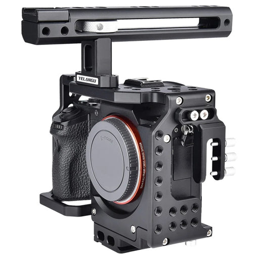 YELANGU CA7 SLR Camera Protective Cage for Sony Camera, Anti-rust Hard Aviation Aluminum Camera Frame Kit Gimbal Stabilizer - 2