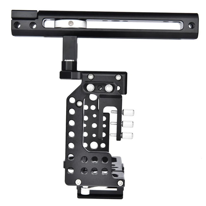 YELANGU CA7 SLR Camera Protective Cage for Sony Camera, Anti-rust Hard Aviation Aluminum Camera Frame Kit Gimbal Stabilizer - 4