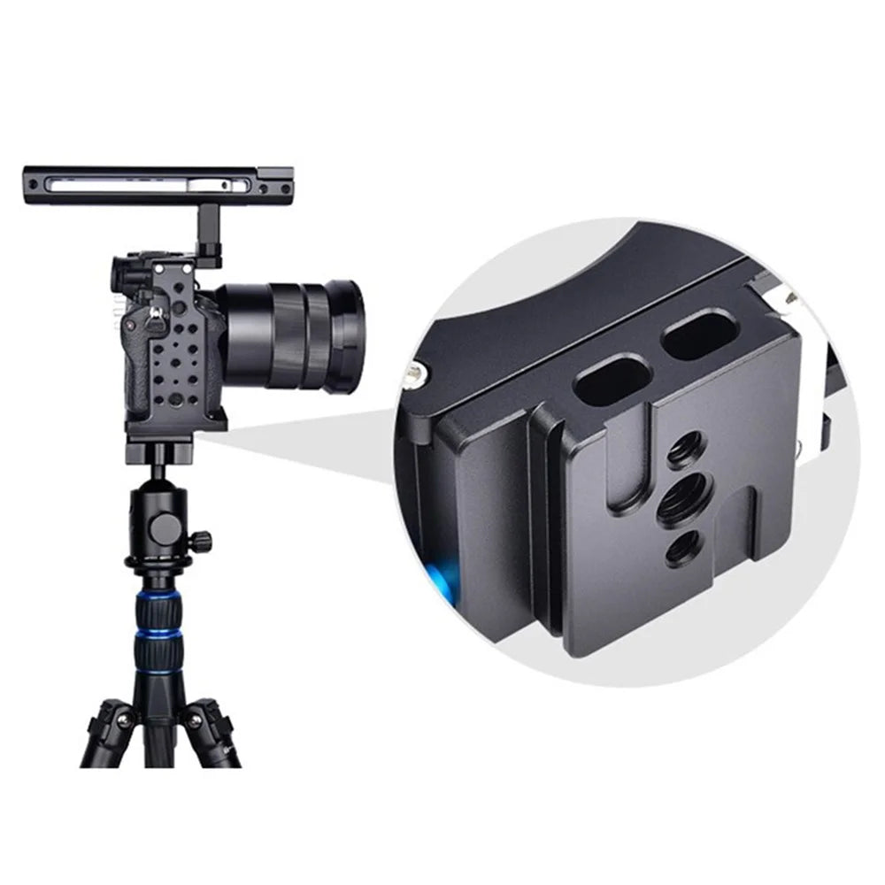 YELANGU CA7 SLR Camera Protective Cage for Sony Camera, Anti-rust Hard Aviation Aluminum Camera Frame Kit Gimbal Stabilizer - 7
