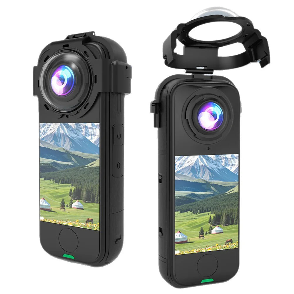 For Insta360 X4 Air Snap On Lens Guard Anti Fog Optical Tempered Glass Camera Lens Protector - 2