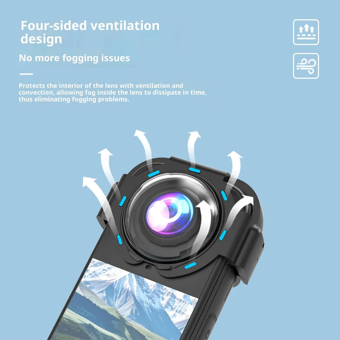 For Insta360 X4 Air Snap On Lens Guard Anti Fog Optical Tempered Glass Camera Lens Protector - 5
