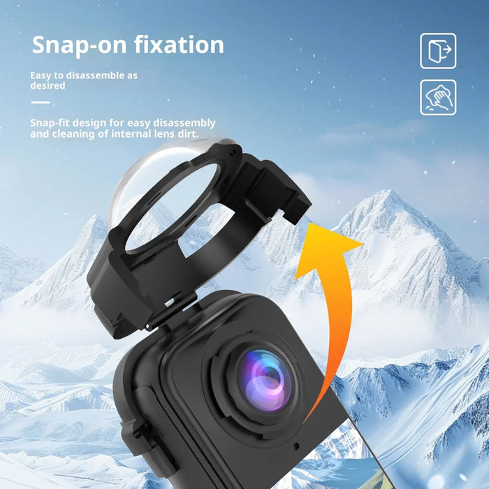 For Insta360 X4 Air Snap On Lens Guard Anti Fog Optical Tempered Glass Camera Lens Protector - 6