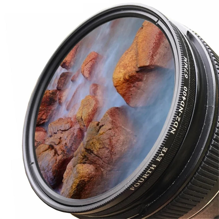 ND2-400 67mm ND Lens Filter Optical Glass Adjustable ND400 Neutral Density Camera Lens Filter - 2