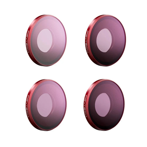 PGYTECH P-32C-012 Waterproof ND Filters Set for DJI Osmo Action 3 Camera ND 8, 16, 32, 64 Filters Multi-Layer Coated Filters Oil-Proof Lens Filters (Professional Edition) - 1