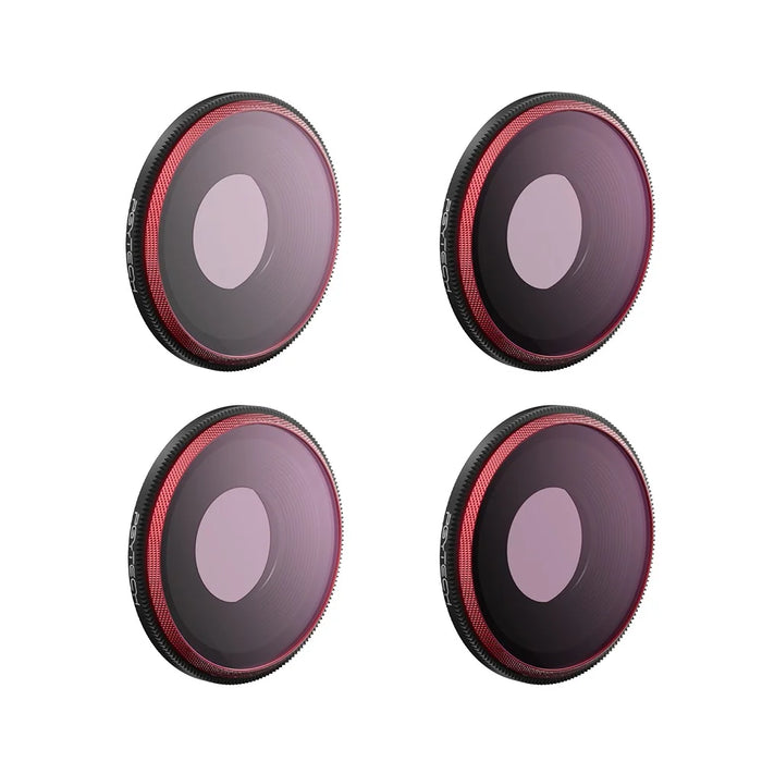 PGYTECH P-32C-013 Multi-Layer Coated ND-PL Filters Set for DJI Osmo Action 3 NDPL 8, 16, 32, 64 Camera Filters Waterproof Oil-Proof Lens Filters (Professional Edition) - 1
